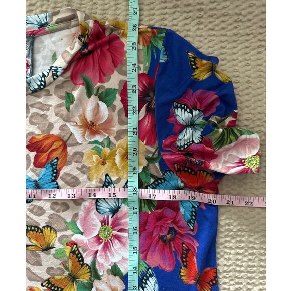 Johnny Was Mayflower Favorite Short Sleeve Swing Tee Medium Floral‎ - Picture 5 of 6